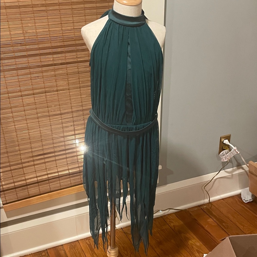 Chic Asymmetrical Teal Skirt